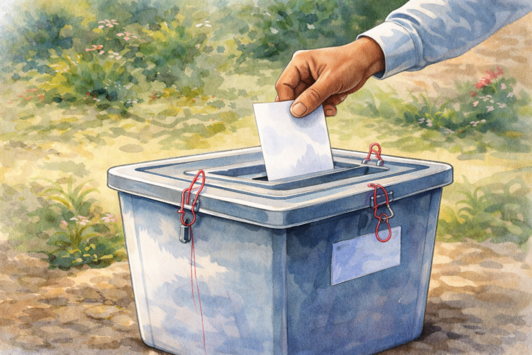 मतपत्रमा हस्ताक्षर नभएपछि स्याङ्जाको एक केन्द्रमा मतदान स्थगित