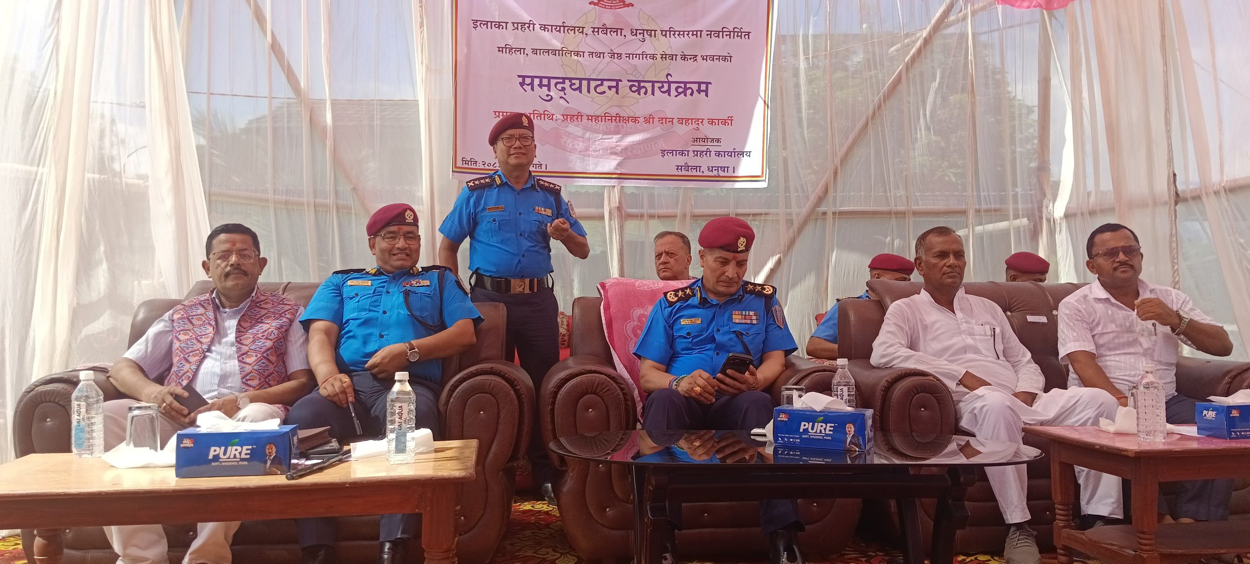 सबैलामा महिला, बालबालिका तथा ज्येष्ठ नागरिक सेवा केन्द्र भवन उद्घाटन, ‘प्रहरी मात्रैले शान्ति सम्भव छैन’ : आईजीपी कार्की